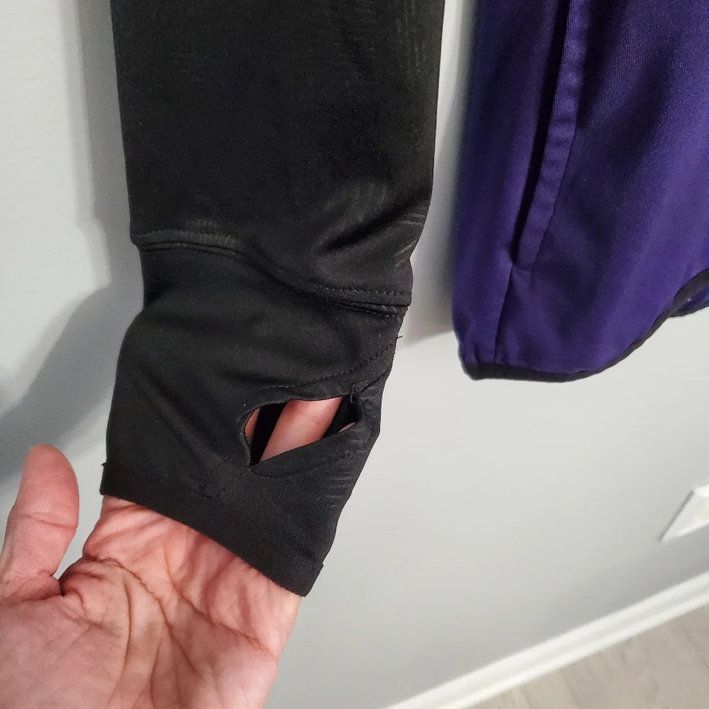 Fanatics Woman's Purple & Black Baltimore Ravens Zip-Up Hoodie Sz M Activewear - Picture 4 of 15